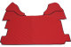 Geschikt voor DAF*: XF106 (2013-...) HollandLine, vloermattenset automaat - rood, kunstleer