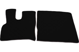 Geschikt voor DAF*: XF106 (2013-...) HollandLine, vloermattenset, versnellingspook - zwart, kunstleer