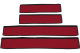 Adatto per Volvo*: FH4 I FH5 (2013-...) Rivestimento maniglia porta HollandStyle, similpelle rosso