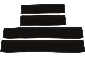 Adatto per MAN*: TGX (2009-...) Rivestimento maniglia dingresso HollandLine (4 pezzi), similpelle nera