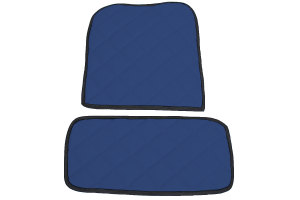 Fits Scania *: R3 Streamline (2014-2017) HollandLine floor mats complete set automatic air suspension seat Seat base closed blue