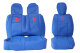 Geschikt voor Mercedes*: Sprinter (2006-...) HollandLine stoelhoezen - 3 stoelen - blauw
