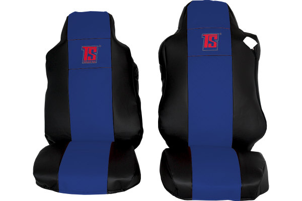 Suitable for MAN*: TGA, TGX, TGS (2007-...), TGM, TGL (2005-...) HollandLine Seat Covers, 1 strap integrated - blue