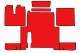Lämplig för MAN*: TGX EURO6 (2018-2020) Standard Line, komplett set, automatisk 1 låda - röd, konstläder