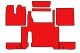 Adatto per MAN*: TGX EURO6 (2018-2020) Linea Standard, set completo, automatico 2 cassetti - rosso, similpelle