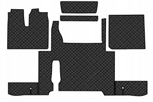 Geschikt voor MAN*: TGX EURO6 (2018-2020) Standard Line, complete set, automatisch 2 laden - zwart, kunstleer