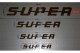 Fits for Scania*: Stainless steel lettering "SUPER" 