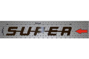 Suitable for Scania*: Truck stainless steel lettering super chrome high gloss polished medium (37 x 5 cm)