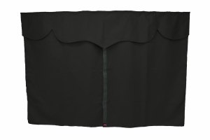 Truck bed curtains, suede look, imitation leather edge, strong darkening effect anthracite-black concrete gray* L&auml;nge149 cm