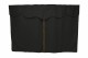 Truck bed curtains, suede look, imitation leather edge, strong darkening effect anthracite-black grizzly* Length 179 cm