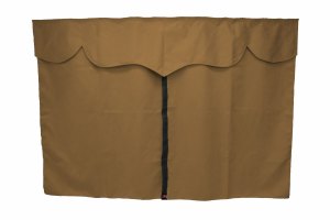 Truck bed curtains, suede look, imitation leather edge, strong darkening effect grizzly anthracite* L&auml;nge149 cm
