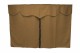 Truck bed curtains, suede look, imitation leather edge, strong darkening effect grizzly anthracite* Length 179 cm