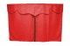 Vrachtwagengordijnen, suèdelook, kunstleren rand, sterk verduisterend effect Rood grizzly* Length149 cm
