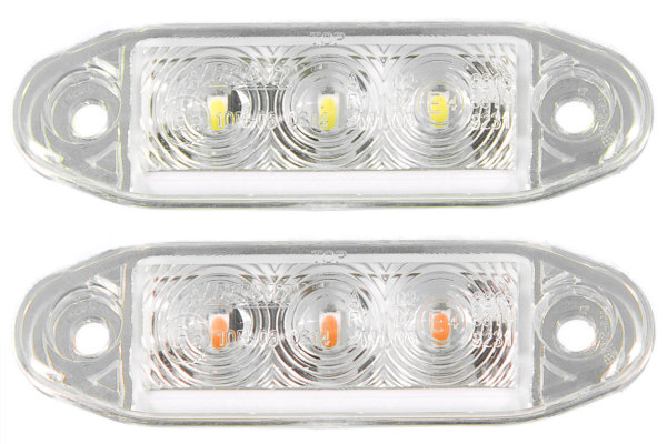 LED Aufbau-/Seitenmarkierungsleuchte 3 LED´s 12/24V