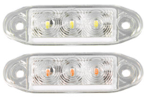 Short Third Stop LED Light – E-Mark Approved – For Car, Bus, Chassis, Camper – 12/24V