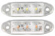LED-sidomarkeringslampa, infälld lampa 3 LED 12/24V