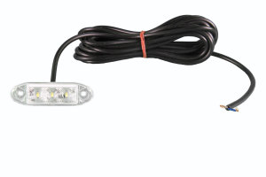 LED Begrenzungsleuchte, Einbauleuchte 3 LED&acute;s 12/24V wei&szlig;