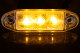 LED-sidomarkeringslampa, infälld lampa 3 LED 12/24V orange