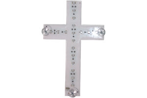 Luce interna 24 V Truck LED RGB, design a croce, 16*25 cm