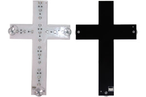Luce interna 24 V Truck LED RGB, design a croce, 16*25 cm