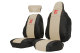 Fits for Scania*: S (2016-...) HollandLine Seat Covers, Drivers seat RECARO, passenger seat extra headrest - beige