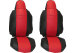 Fits for Scania*: S (2016-...) HollandLine Seat Covers, both seats RECARO - red