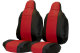 Fits for Scania*: S (2016-...) HollandLine Seat Covers, both seats RECARO - red