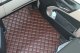 Adatto per Mercedes*: Actros MP4 | MP5 (2011-...) Tappetini HollandLine e tunnel motore 2500 mm sedile passeggero ribaltabile marrone, similpelle