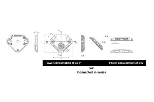 LED-Warnleuchte für die Hebebühne - LED-Ladebordwand-Warnleuchte & LED-Heckleuchten-Sicherheitswarnleuchte