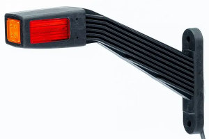 LED-k&ouml;rriktningsvisare - 3-funktions LED-lampa - med flexibel gummiarm - v&auml;nster f&auml;stsida