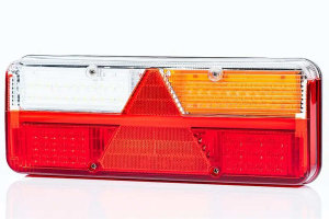 LED Taillight - KINGPOINT - 6 functions - rear body Variation 2 meter long cable - right side mounting