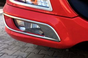 Fits DAF*: XF106 EURO6 (2013 -...) stainless steel - Fog lights-edging