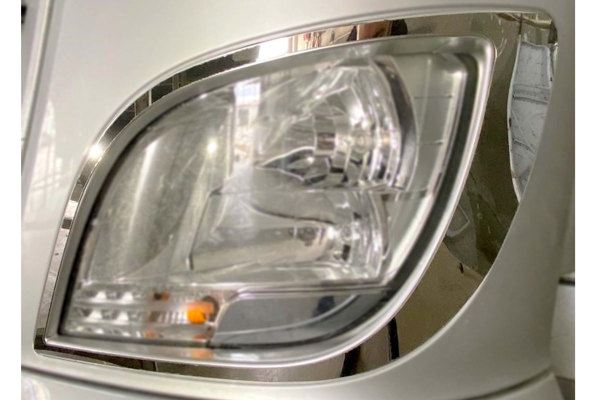 Fits DAF*: XF106 EURO6 (2013 -...) stainless steel - headlight edging