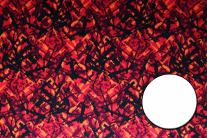 Lkw kubus, 12 x 12 cm, gemaakt van Deens pluche, met ophangkoord Rood
