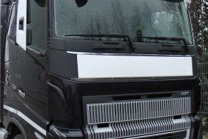 Fits Volvo*: H4 &amp; FH5 closed front panel, neutral front cover, clean appearance