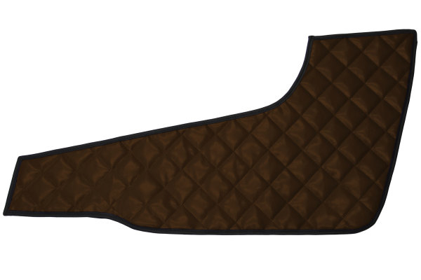 Lämplig för Volvo*: FH4 I FH5 (2013-...) Standard Line dörrpaneler quiltad brun, läderimitation