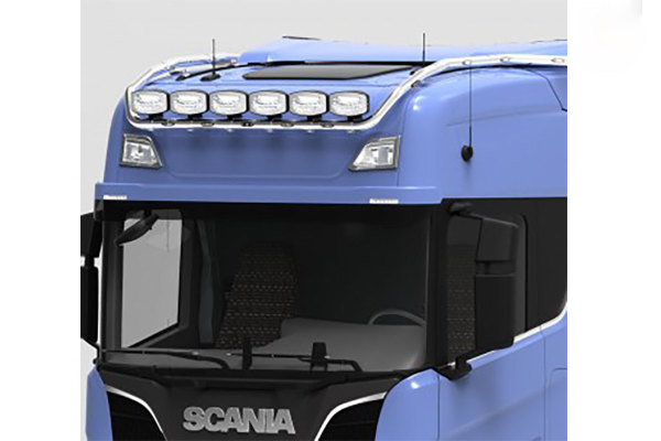 Passar för Scania*: R4/S (2016-...) Highline - Hydra TOP taklampsfäste - förkopplat - med LED