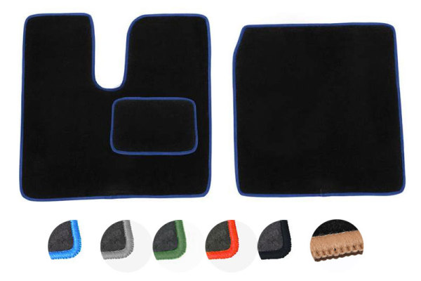 Suitable for MAN*: TGX Euro5, Euro6 (2007-...) velour carpets for driver and passenger side