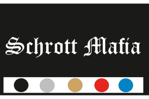 Lkw Aufkleber "Schrott Mafia" 55 x 8,5 cm