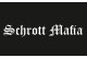Sticker Truck "Schrott Mafia" 55 x 8,5 cm Wit normale snit