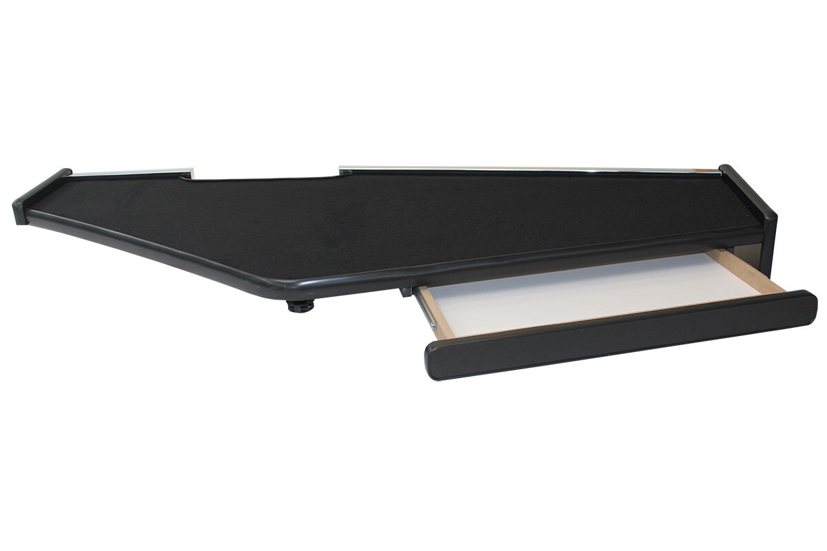 DOTMALL Ablagetsch Schrebtsch Mt Schubladen,Schwarz,102x50x76 Cm