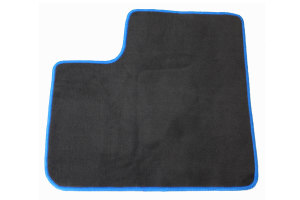 Fits Mercedes*: Atego (2005 -...) - velours  footmat set with engine tunnel - chain colour blue