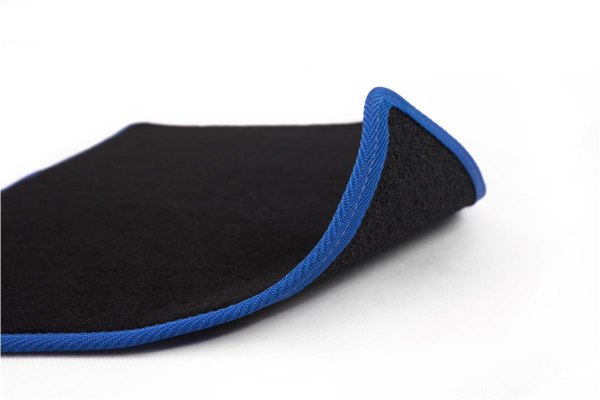 Passend für Ford*: Transit (2014-...) - Velours Fußmatten - Kettelungs-Farbe Blau