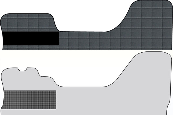 Suitable for Iveco*: Daily III, IV, V, VI (2000-...) Floormats ClassicLine, leatherette