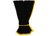 Transporter gardinuppsättning 5 delar. inkl kant svart gul utan bobble