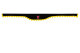 Transporter gardinuppsättning 5 delar. inkl kant svart gul utan bobble