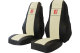Suitable for Volvo*: FH3 (2008-2013) - HollandLine leatherette I seat covers beige 2 belts integrated on the seat