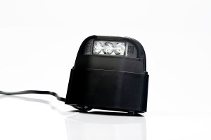 LED-k&ouml;rskyltsbelysning 12-24V komplett h&ouml;lje, svart