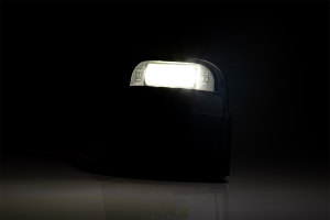 LED Kennzeichenbeleuchtung 12-24V komplettes Geh&auml;use, schwarz