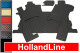 Geschikt voor Scania*: R4 (2016-...) HollandLine complete set vloermatten - automatisch